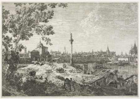 Panorama of a City on a River. Antonio Canaletto (Italian, 1697-1768). Etching