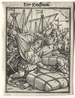 The Merchant. Hans Holbein (German, 1497/98-1543). Woodcut