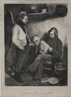 Souvenir of the Prison ot Ste. Pélagie, 1834. Honoré Daumier (French, 1808-1879), Aubert.