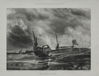 Marée basse, 1831. Eugène Isabey (French, 1803-1886). Lithograph