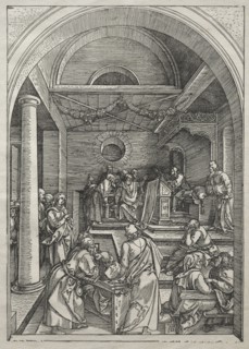 Life of the Virgin:  Christ Among the Doctors, 1504-1505. Albrecht Dürer (German, 1471-1528).