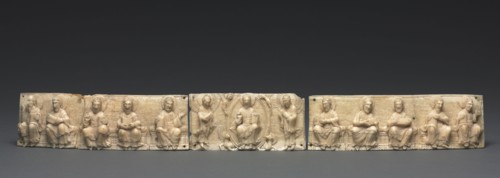 Plaque from a Portable Altar: Christ and the Apostles, 1050-1100. Germany, Lower Rhine Valley,
