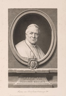 Pius IX, 1873. Claude-Ferdinand Gaillard (French, 1834-1887). Engraving