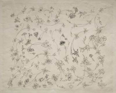 Flower designs for plates and borders (no. 14), 1872. Félix Bracquemond (French, 1833-1914).