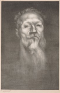 Auguste Rodin. Eugène Carrière (French, 1849-1906), Lemercier. Lithograph; sheet: 66.1 x 47.6 cm