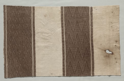 Fragment formed of Four Separate Fabrics Joined, c. 1100-1400. Peru, Central Coast, Chancay,