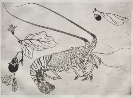Dinner Service (Rousseau service): Large lobster with raised antenna (no. 21), 1866. Félix