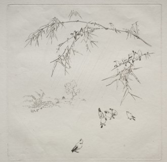 Parisian Service (Haviland service): Rain (no. 10), 1875. Félix Bracquemond (French, 1833-1914).