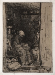 The Old Rag Woman, No. 10 from Twelves Etchings from Nature (The French Set), 1858. James McNeill
