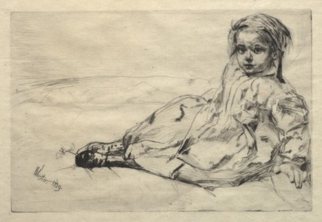 Bibi Valentin, 1859. James McNeill Whistler (American, 1834-1903). Etching