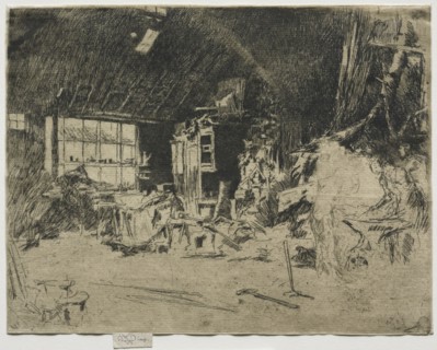 The Smithy. James McNeill Whistler (American, 1834-1903). Etching