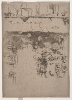 Nash's Fruit Shop. James McNeill Whistler (American, 1834-1903). Etching