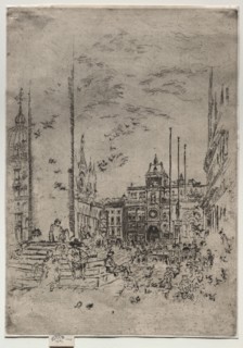 The Piazzetta, 1880. James McNeill Whistler (American, 1834-1903). Etching