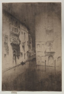 Nocturne:  Palaces. James McNeill Whistler (American, 1834-1903). Etching
