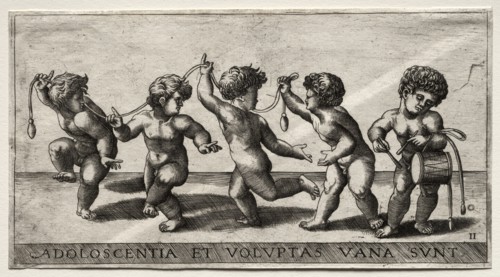 Children Dancing to a Drum, mid-16th century. Giorgio Reverdino (Italian, active c. 1531-1564/70).