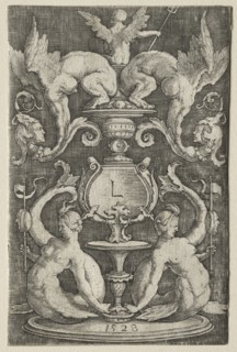 Panel of Ornament, 1528. Lucas van Leyden (Dutch, 1494-1533). Engraving