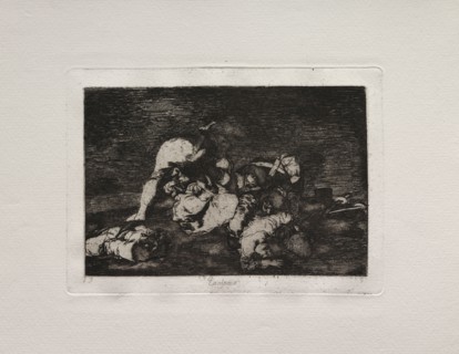 The Horrors of War:  Nor (Do These) Either. Francisco de Goya (Spanish, 1746-1828). Etching