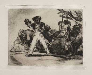 The Horrors of War:  That's Tough!. Francisco de Goya (Spanish, 1746-1828). Etching and aquatint