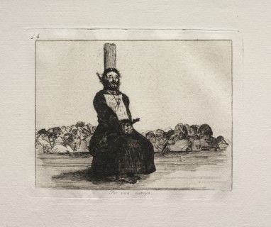 The Horrors of War:  On Account of a Knife. Francisco de Goya (Spanish, 1746-1828). Etching