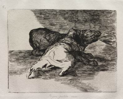 The Horrors of War:  He Gets Something Out of It.. Francisco de Goya (Spanish, 1746-1828). Etching