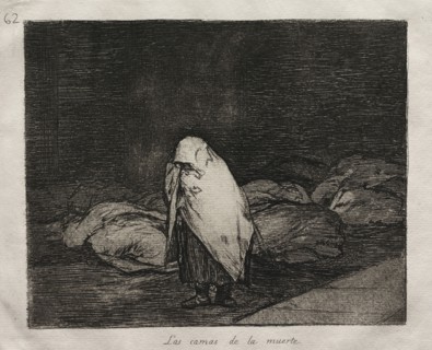 The Horrors of War:  The Beds of Death. Francisco de Goya (Spanish, 1746-1828). Etching and