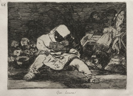 The Horrors of War:  What Madness!. Francisco de Goya (Spanish, 1746-1828). Etching and aquatint