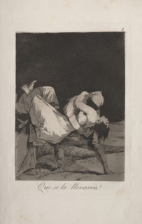 Caprichos:  They Carried Her Off!. Francisco de Goya (Spanish, 1746-1828). Etching and aquatint