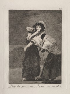 Caprichos:  For Heaven's Sake: and It Was Her Mother.. Francisco de Goya (Spanish, 1746-1828).
