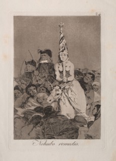 Caprichos:  Nothing Could Be Done About It. Francisco de Goya (Spanish, 1746-1828). Etching and