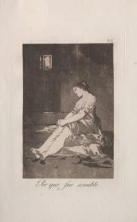 Caprichos: Because She Was Susceptible.. Francisco de Goya (Spanish, 1746-1828). Etching and