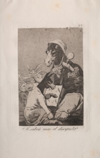 Caprices:  Might Not the Pupil Know More?. Francisco de Goya (Spanish, 1746-1828). Etching and