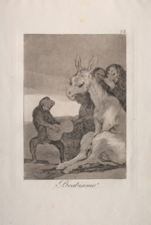Caprichos:  Bravo!. Francisco de Goya (Spanish, 1746-1828). Etching and aquatint