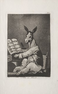 Caprichos:  And So was His Grandfather.. Francisco de Goya (Spanish, 1746-1828). Etching and