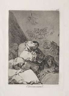 2027: Caprichos:  Correction. Francisco de Goya (Spanish, 1746-1828). Etching and aquatint