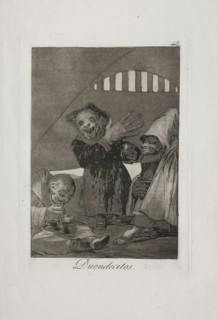 Caprichos:  Hobgolins. Francisco de Goya (Spanish, 1746-1828). Etching and aquatint