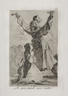 Caprichos:  What a Tailor Can Do!. Francisco de Goya (Spanish, 1746-1828). Etching and aquatint