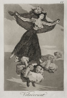 Caprichos:  They Have Flown. Francisco de Goya (Spanish, 1746-1828). Etching and aquatint