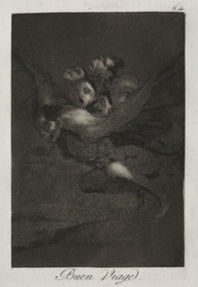 Caprichos:  Bon Voyage!. Francisco de Goya (Spanish, 1746-1828). Etching and aquatint