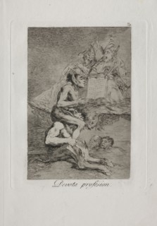 2027: Caprichos:  Devout Profession. Francisco de Goya (Spanish, 1746-1828). Etching and aquatint