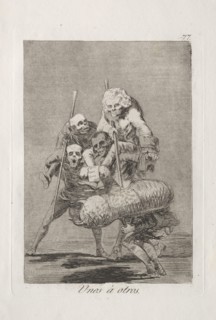 Caprichos:  What One Does to Another. Francisco de Goya (Spanish, 1746-1828). Etching and aquatint