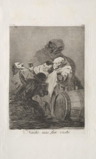 Caprichos:  No One has Seen Us. Francisco de Goya (Spanish, 1746-1828). Etching and aquatint
