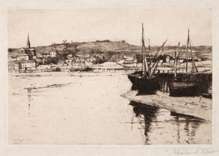 Trouville, 1889. Charles Adams Platt (American, 1861-1933). Etching