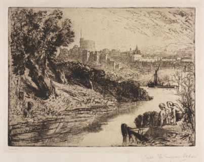Windsor Castle, 1878. Francis Seymour Haden (British, 1818-1910). Etching