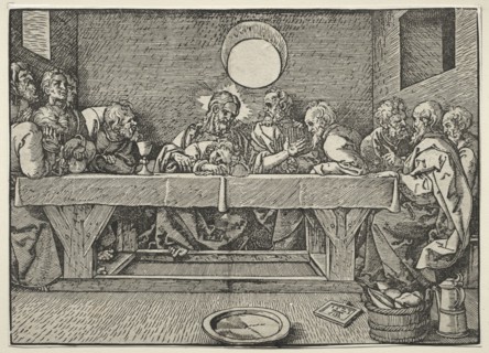 The Last Supper, 1523. Albrecht Dürer (German, 1471-1528). Woodcut