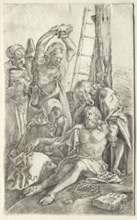 Descent from the Cross, 1501. Albrecht Dürer (German, 1471-1528). Engraving