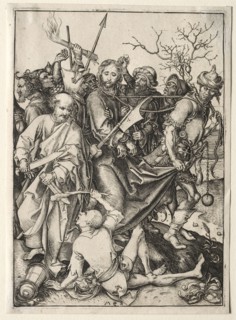 Christ Taken Captive. Martin Schongauer (German, c.1450-1491). Engraving