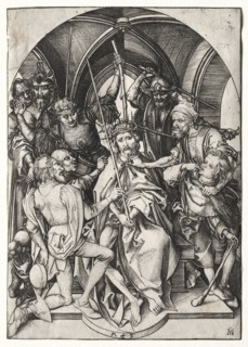 Christ Crowned with Thorns. Martin Schongauer (German, c.1450-1491). Engraving