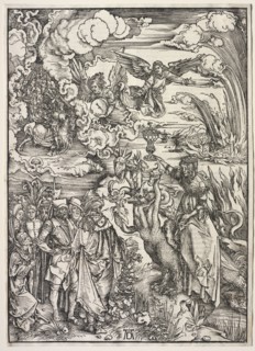 Revelation of St. John: The Woman of Babylon, 1511. Albrecht Dürer (German, 1471-1528). Woodcut