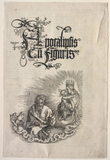 Revelation of St. John: Title Page to the Apocalypse, 1511. Albrecht Dürer (German, 1471-1528).