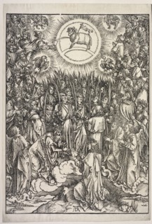 Revelation of St. John: The Adoration of the Lamb, 1511. Albrecht Dürer (German, 1471-1528).